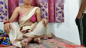 Local Wife Sex in Saree with Hushband Friend