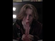 emo femboy head pov