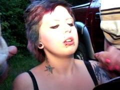 Amateur GF Facial and Blowjob