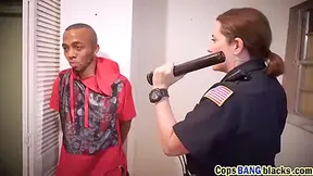 Criminal Fucks Two Police Officers During Arrest