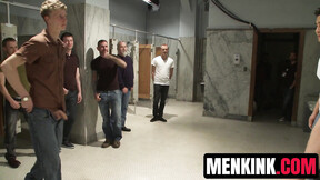 ”Group of sex hungry bathroom cruisers rip off Ethan Hunter”