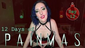 DAY 12 - 12 DAYS OF PAINMAS - Christmas CBT & Pain Play Slave Tasks by Miss Faith Rae with BDSM Instructions & Femdom POV - 4k