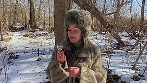 Vilu Vidish Is Sucking Dick In The Winter Forest