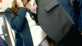 Stranger Exposes Her Pussy – Spreading Legs Under Skirt in Public