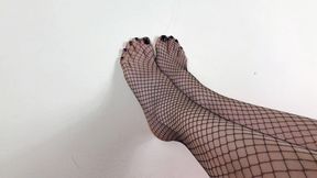 Giada's fishnet stockings collection