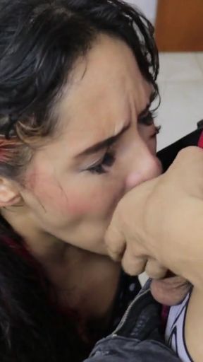 Jaw-dropping moment from "stepbrother disguises himself as a thief, enters my room and makes me suck his dick"