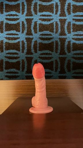 Chubby ass fucked by dildo POV doggy