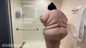 Sasha's Steamy Hotel Shower