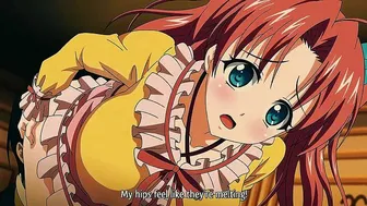 Redhead with Big Breasts in Hentai Anime