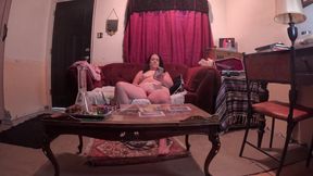 Masturbating with my app controlled vibrator