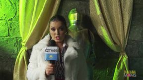 Borata and her busty friend fucking with the same guy in the sex dungeon