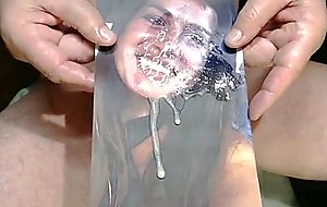 Face fucked and covered with cum