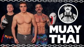 MUAY THAI 2x1 - BELLY PUNCHING - GUT PUNCH - BALLBUSTING - TATTOOED MAN