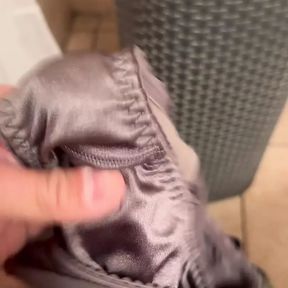 Satin granny panties compilation