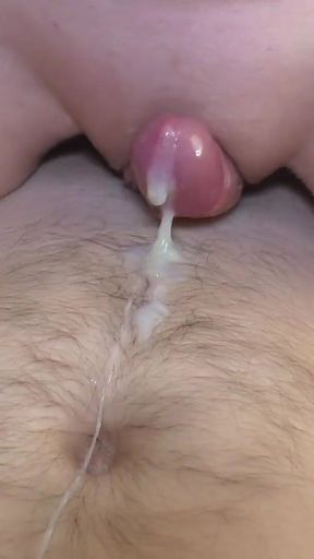 Thrilling moment from &quot;My hot pussy rubs on his dick, but no penetration and he nice cum POV&quot;