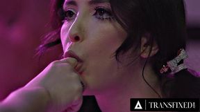 TRANSFIXED - Big Tits T-Girl Khloe Kay Enjoys Wild 69 With Babe Jane Wilde