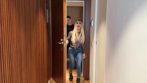 Pamela Mendoza Working as a Hotel Maid Is Caught Fucking by Carla Boom