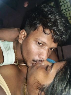 Indian hot wife kiss