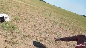 Real German Outdoor Ffm 3some - Mature Couple Have Sex With