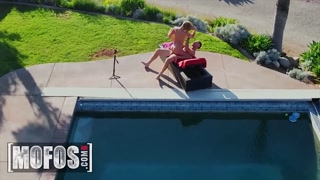 Mofos - Amateur Gizelle Blanco gives POV blowjob and foot job to Charles Dera's big dick