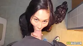 Super Tight Thai Pussy Fucked In A Gas Stations Toilet