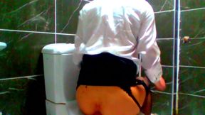 Hot Secretary Cansu Riding Dildo While Cums