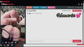 сука hattabi4ik с анальной пробкой в заднице наслаждается членом в видеочате