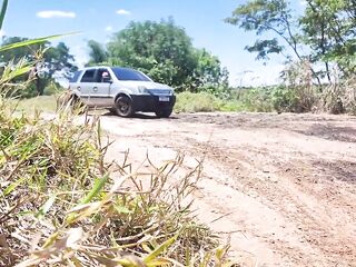 A pair goes camping on Halloween and his wife ends up being drilled by the .