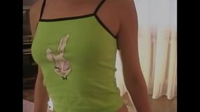 Sweet teen strip off her clothes to show her natural tits and pussy  the guy fucking hardcore until it cum