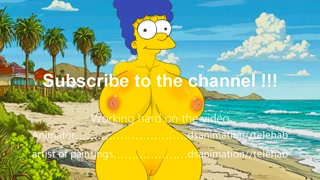 Marge sucked cock on the beach ! The Simpsons New Animation Dsanimation HENTAI !