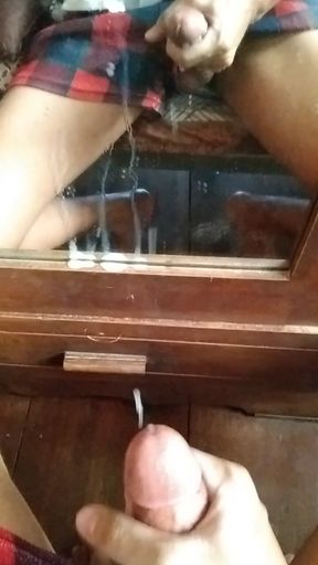 Got horny at home and made a mess.