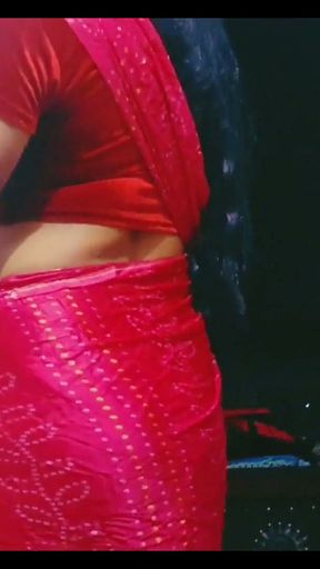 Hot sissy boy beautiful look in pink saree   Clip 1
