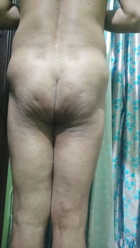 Applying some smoothy on my hot fucking butts for better taste .