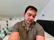 My cock kisses the camera lense biggest wank off 💦