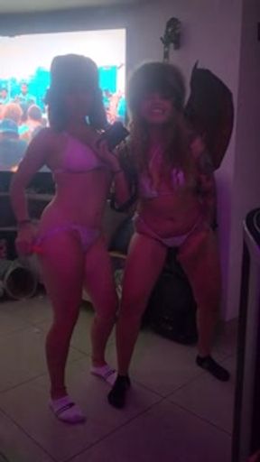 Girls like to come to my house and film themselves stripping. My dog likes to watch too!