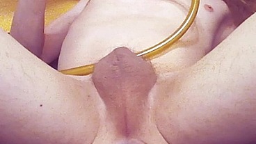 Huge Belly Bulge under my Ribs from Anal Balloon