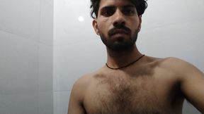 I was making a video alone in the bathroom.