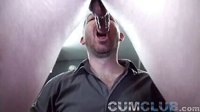 Cum Eating - Every Drop Swallowed - Straight Muscle Stud w/Big Fat Cock