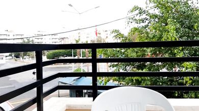 Cunnilingus on the balcony of a hotel in Turkey. Public sex