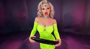 Neon Goddess Teases You with Countdown Foreplay
