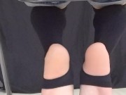 男の娘が上履き＋トレンカを履いて遊んでみた