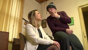 Blonde MILF Bends for BBC Ass Pounding in Stockings