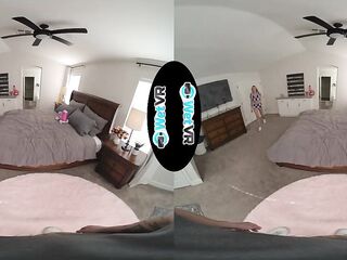 WETVR Hawt Sorority Blond Sneaks In Her Boyfriend For A Sexy VR Screw