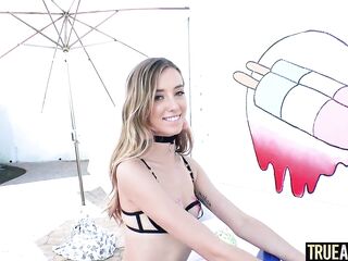 TRUE ANAL – Slender golden-haired Haley Reed needs greater amount anal