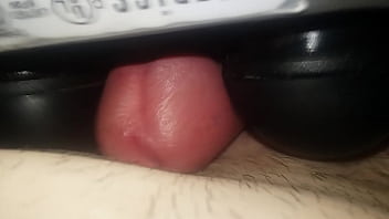 Back massager on my dick feels great!