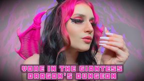 Vore in the Giantess Dragon’s Dungeon