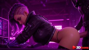 sombra takes a big black cock in her hideout [ai]