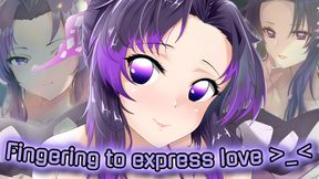 Shinobu Kocho expresses her love with her soft fingers (Anal JOI)