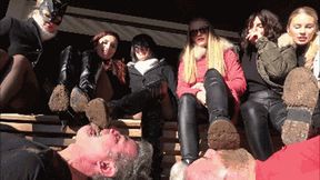 THE FEMDOM WEEKEND - EXTREME muddy boots licking (CRAZY INSANE CLIP!)