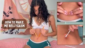 How To Please My Navel To Bellygasm Feat Aria Nicole 4K - Belly Fetish, Belly Button Fetish, Cotton Swabs, Q-Tips, Pencils, Sharp Objects, Navel, REAL Bellygasm, Close-Ups, Instructional